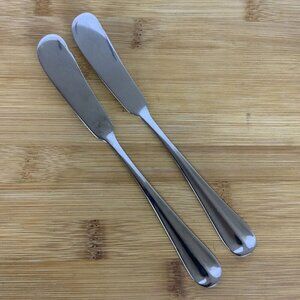 International Silver Gran Royal Stainless Steel Butter Knives Spreaders Set Of 2